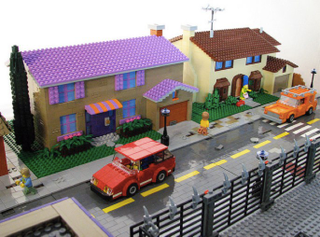 Illustration for article titled The Simpsons' Springfield Made Entirely Out Of Legos!